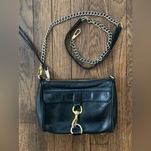 Rebecca Minkoff Black Leather Crossbody Bag
